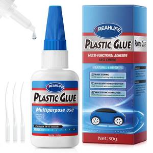 lot 2172 image: Super Glue for Plastic Repair, 30g Plastic Glue Strong Adhesive, Heavy Duty Glue for Acrylic, PLA, Toys, Car, Acrylic, ABS, PVC, Tube, DIY Kits, Vinyl, Nylon