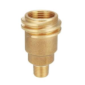 lot 2173 image: JINYI QCC1 Nut Propane Gas Fitting Hose Adapter with 14 Male Pipe Thread Propane Quick Connect Fittings Solid Brass Propane Adapter