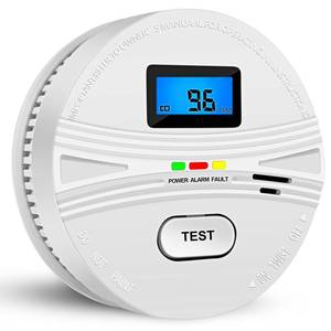 lot 2213 image: Smoke and Carbon Monoxide Detector with Batteries,2-in-1 Smoke Detector Carbon Monoxide Detector Combo,Smoke and Carbon Monoxide Alarm with Test Button and Digital Display