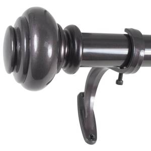 lot 5891 image: Decopolitan 1-Inch Urn Single Window Treatment Rod Set, 18 to 36-Inch, Bronze