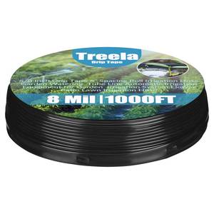 lot 5901 image: Treela 1000ft 58 Inch Drip Tape 6 Spacing Roll 8 Mil Irrigation Hose Garden Watering Tube Line Automatic Equipment for Garden Irrigation System Flower Patio Lawn Hose