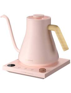 lot 5920 image: INTASTING Electric Kettles, Gooseneck Electric Kettle, �1�� Temperature Control, Stainless Steel Inner, Quick Heating, for Pour Over Coffee, Brew Tea, Boil Hot Water, 0.9L Pink