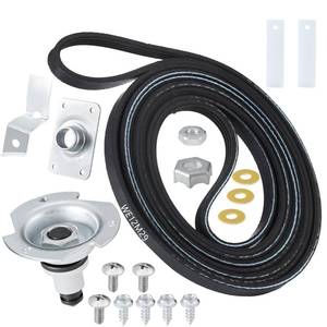 lot 6255 image: WE25X205 WE25M40 Dryer Drum Bearing Replacemnt Kit Contains WE12M29 Drum Drive Belt WE1M333 Drum Bearing Slide - Compatible With GE Hotpoint Replaces AP2619300,784658,PS267529