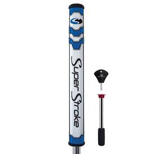 lot 10128 image: SuperStroke Mid Slim 2.0 Putter Grip with CounterCore, Blue, WhiteBlue, Model60103