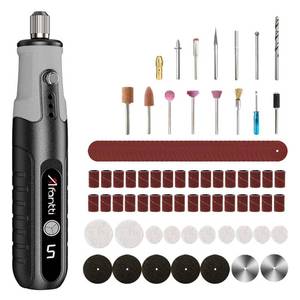 lot 10145 image: Mini Rotary Tool Corded Electric Detail Sander Multi Grinder Grinding Pen Set with  101 Accessories  for Small Crafts & Projects