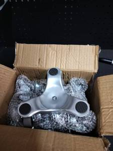 lot 11783 image: Tri-Wheel Office Chair Base with Rubber Casters