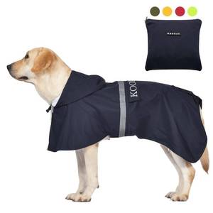 lot 12292 image: KOOGAL Pet Large Dog Raincoat Apparel Poncho Waterproof for Medium Large Sized for Dog Rain Coat Clothes (Navy Blue, 5XL)