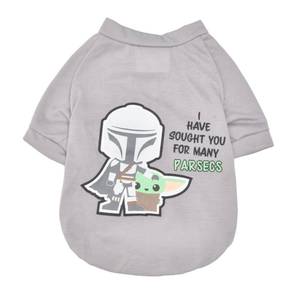 lot 12329 image: STAR WARS for Pets The Mandalorian Dog T-Shirt, Small (S)  The Mandalorian & GROGU Tee Shirt for Dogs  Star Wars Pet Apparel, Star Wars Tee for Dogs