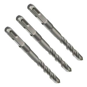 lot 12330 image: LDEXIN 3pcs 12mm0.47 Carbide Tipped SDS Plus Shank Concrete Stone Masonry Drilling Hammer Drill Bit for Concrete, Masonry, Wall, Road.