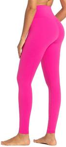 lot 12353 image: Sunzel Workout Leggings for Women, Squat Proof High Waisted Yoga Pants 4 Way Stretch, Buttery Soft 28 Inseam Hot Pink Large