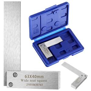 lot 12378 image: Engineer Square Machinist Set Steel High Precision Square Tool Wide Base L-type Measuring Tool for Engineer Student (2.52 x 1.6 Inch)