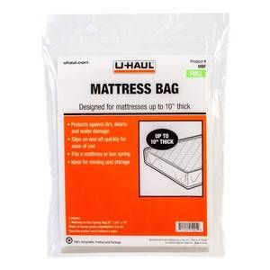 lot 12399 image: U-Haul Standard Full Mattress Bag �� Moving & Storage Cover for Mattress or Box Spring �� 87�� x 54�� x 10��