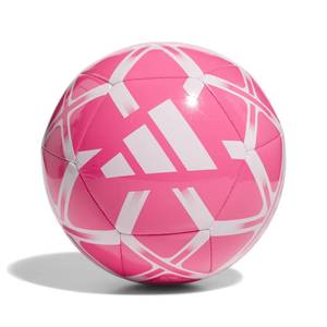 lot 12403 image: adidas Unisex Starlancer Club Soocer Ball, Solar PinkWhite, 3