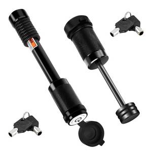 lot 16005 image: METOWARE Keyed Alike Trailer Hitch Receiver & Coupler Lock Kit fits Class III IV Receiver 58 Dia Pin Lock, 14�� Dia 2-12 Trailer Coupler Lock for Latch-Type Couplers Latch-Type Couplers