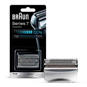 lot 16022 image: Braun Series 7 70S Electric Shaver Head Replacement Cassette �� Silver