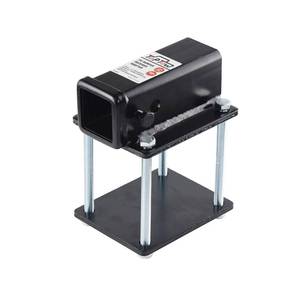 lot 16030 image: TOPTOW RV Bumper Hitch Receiver 63801 for 4 inch to 4.5 inch Beams, 2 inch Receiver Opening, Fits for Bike Racks, Cargo Carriers Camper-on