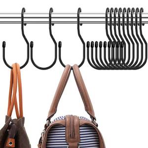 lot 16031 image: DHYLRICHER 24-Pack Purse Hangers for Closet, Large 5-inch Twist Design Hooks for Bags, Purses, Handbags, Belts, Scarves, Hats
