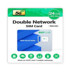 lot 16032 image: EIOTCLUB Prepaid Data SIM Card- 5G LTE Compatible with U.S. Networks, Ideal for Security Cameras, Mobile WiFi Hotspot, Trail Cameras, No Contract Required (Yearly) - Retail $119.95