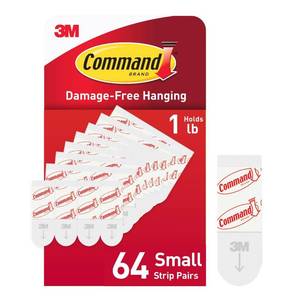 lot 16063 image: Small Refill Replacement Strips, White, 64-Strips - Easy to Open Packaging Pack 2020 New VER