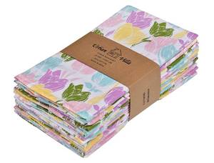 lot 16392 image: Urban Villa Easter Cloth Napkins Tulip Print 100% Cotton Absorbent Dinner Napkins (Set of 12) Oversized 20x20 Inches Soft Durable Reusable Washable Napkins Ideal for Everyday Use Parties Wedding