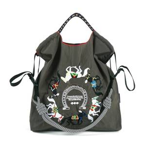 lot 16411 image: Ball&Chain Stylish Womens Reusable Shopping Bag for Leisure, Travel, and Beach Trips (Dark gray, Medium)