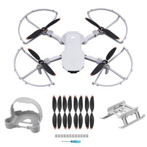 lot 16412 image: HeiyRC Mini 4K 2 SE Propellers Propeller Guard Landing Gear Leg Propeller Holder 16 Pcs Blades, 4 in 1 Bundle for DJI Mavic Mini 2 SEMini 4KMini SEMini 2 Fly More Combo Drone Accessories Set