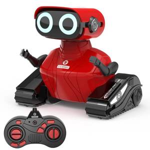 lot 16457 image: GILOBABY Robot Toys, Remote Control Robot Toy, RC Robots for Kids with LED Eyes, Flexible Head & Arms, Dance Moves and Music, Birthday Gifts for Girls Ages 3 Years (Red)
