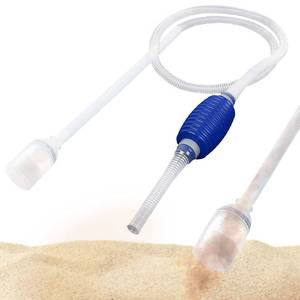 lot 16491 image: SunGrow Water Siphon Pump for Fish Tank with Priming Bulb, 3.5 Nozzle Net, 65-Inches, Long Nozzle Sand Cleaning Kit, Fish Gravel Vacuum to Clear Water, Aquarium Siphon Tank, 2-Minutes to Assemble