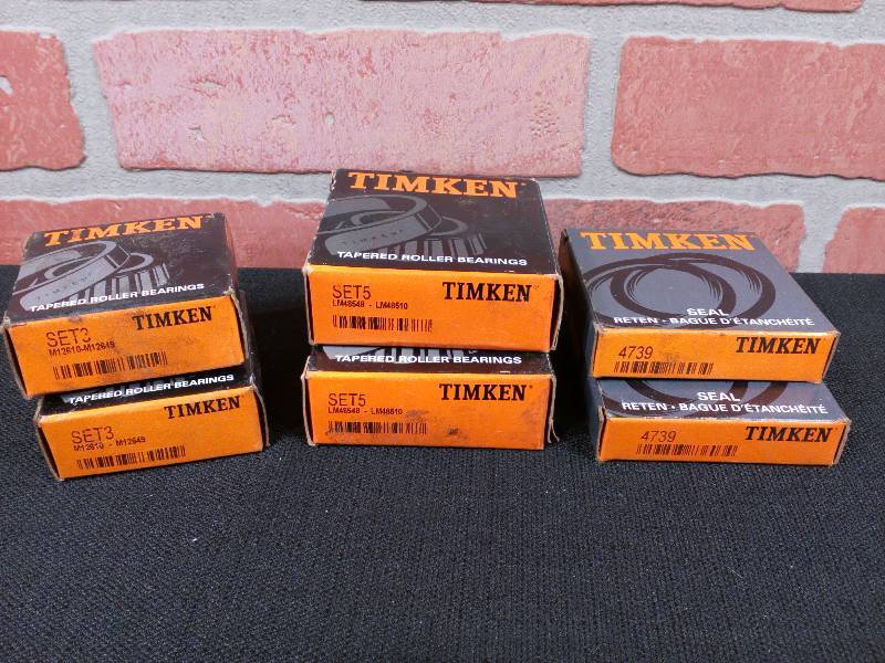 lot 29 image: Timken Sets 4739 Seals - Set 3 M12610-M12649 - Set 5 LM48548-LM48510