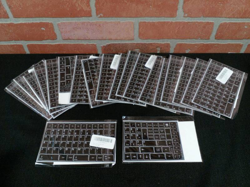 lot 164 image: Replacement English US Keyboard Key Stickers For ComputerLaptop