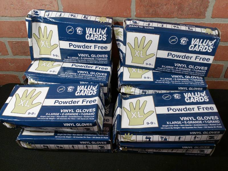 valu gards vinyl gloves powder free