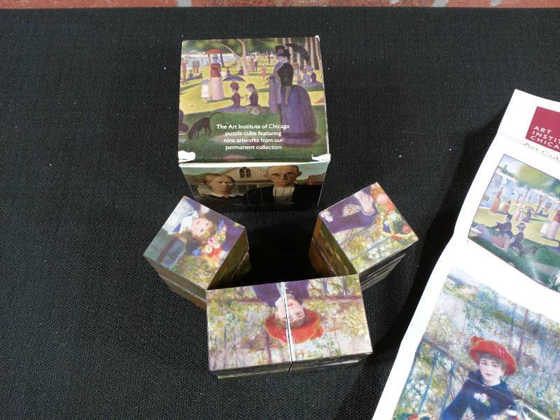 lot 47 image: Art Institute of Chicago Fine Art Puzzle Cube