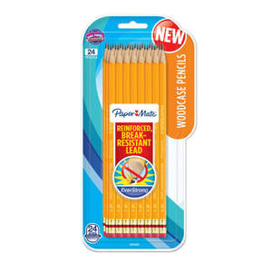 lot 106 image: Paper Mate EverStrong #2 Pencils Reinforced Break-Resistant Lead When Writing 24-Pack