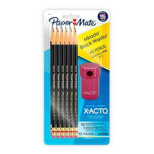 lot 107 image: Paper Mate Mirado 12pk #2 Woodcase Pencils Pre-Sharpened with X-ACTO Sharpener