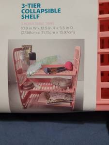 lot 149 image: Three Tier Collapsible Shelf