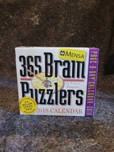 lot 157 image: Mensa 365 Brain Puzzlers Page-A-Day Calendar 2018 (Other)