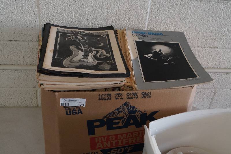 lot 523 image: Large Lot of Guitar Sheet Music- Rock- Jazz- Blues- ETC