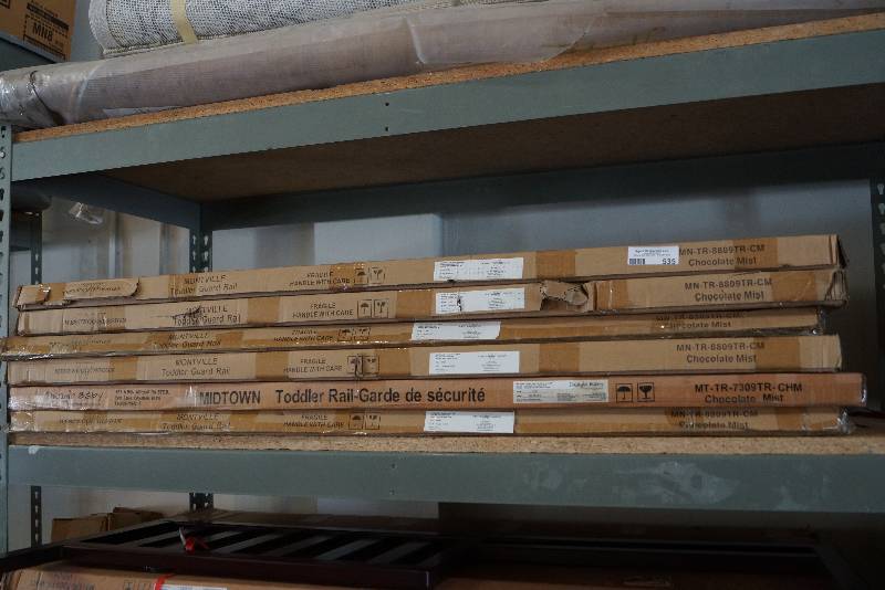 lot 535 image: Midtown Toddler Bed Conversion Rail- Lot of  6- NEW Chocolate Mist- Retail $70 per 