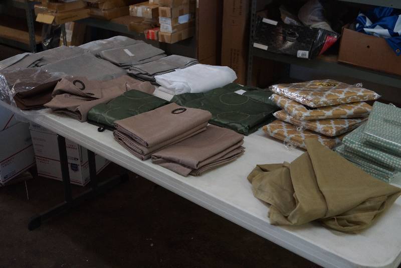 lot 577 image: Lot of Window Coverings New Large Out Of Packages- Chevron-Darkening- MORE
