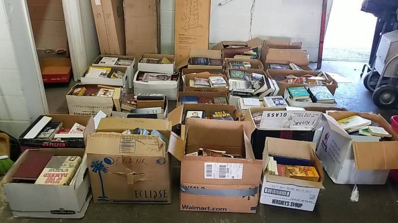 lot 4 image: HUGE HUGE Lot of Books- Fiction-Text- Unknown  30 or More Boxes With 20 or more Per Estimated-  600 or more