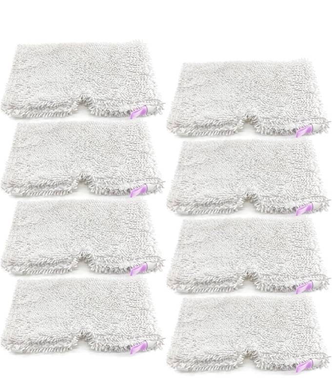 lot 50379 image: Steam Pocket Mop Replacement Pads for Shark S3500 Series S3501 S3601 S3550 S3901 SE450 S3801CO S2901 S3601D S2902 Series Steam Pocket Mop Pads, Machine Washable, 8 Pack Mop Pads