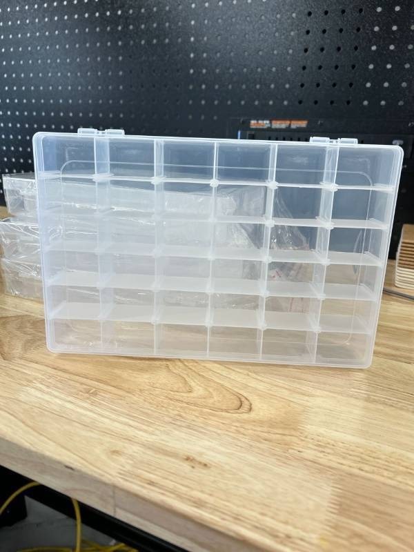 lot 50451 image: Large Storage Box with 36 compartments-10.5 x 7 inches-Qty 4