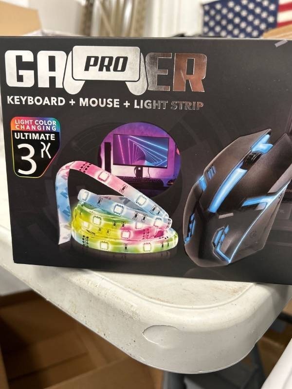 lot 51734 image: Gamer Pro Keyboard-Mouse-Light Strip