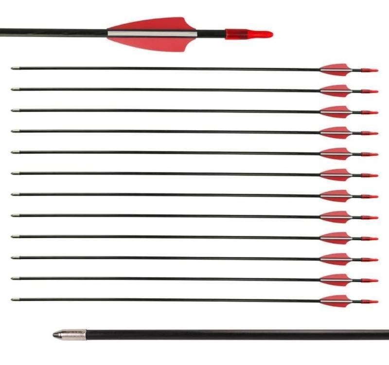 lot 51719 image: LWANO 29�� Fiberglass Arrows - Archery Practice Target Arrows with Blunt Tips Durable Shaft for Youth Kids Children Beginners on Recurve&Long Bows(Pack of 12)