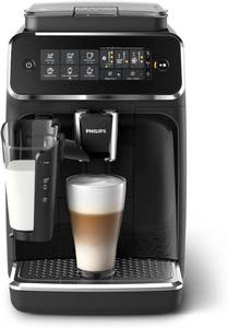 lot 41563 image: Retails $895.99-Philips Series 3200 Fully Automatic Espresso Machine, LatteGo Milk Frother, 5 Coffee Varieties, Intuitive Touchscreen, 100% Ceramic Grinder, AquaClean Filter, My Coffee-Powers On