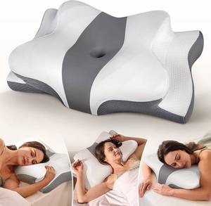 lot 41633 image: Cozyplayer Truly Cooling Cervical Pillow for Neck Pain Relief, Ergonomic Side Sleeper Pillow for Neck Support, Odorless Orthopedic Foam Pillows