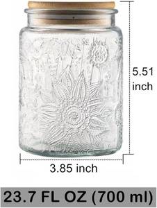 lot 41649 image: ANSQU Vintage Glass Jar 23.7 ounce