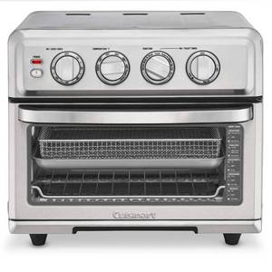 lot 41658 image: Cuisinart - 0.6 Cu. Ft. Air Fryer Toaster Oven with Grill - Stainless Steel