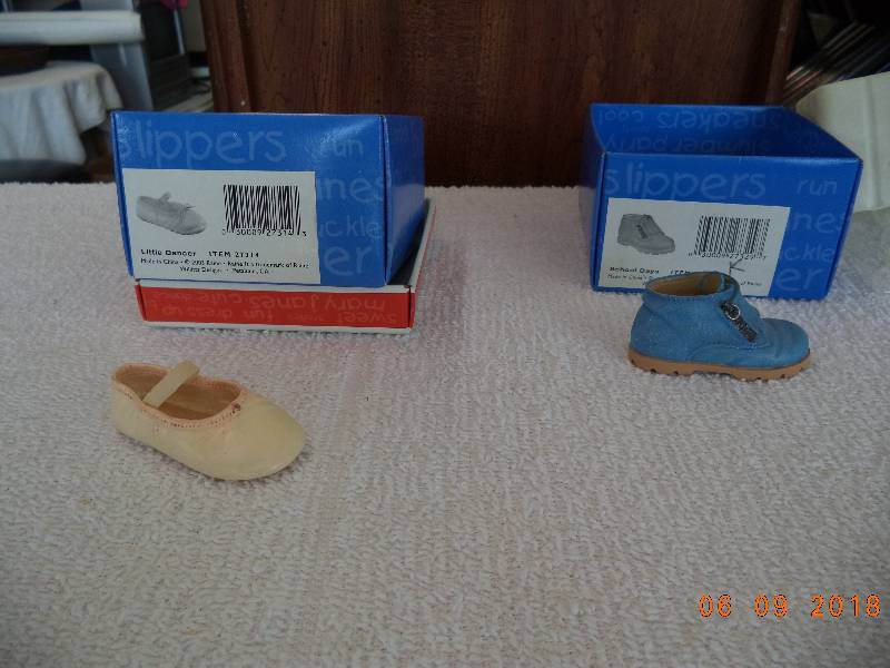 lot 1023 image: Just The Right Shoe Figurines- Collectibles-  Little Dancer and Schools Days