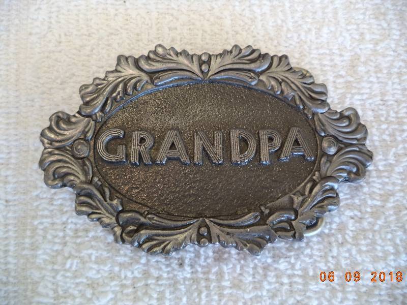 lot 1065 image: Grandpa Belt Buckle
